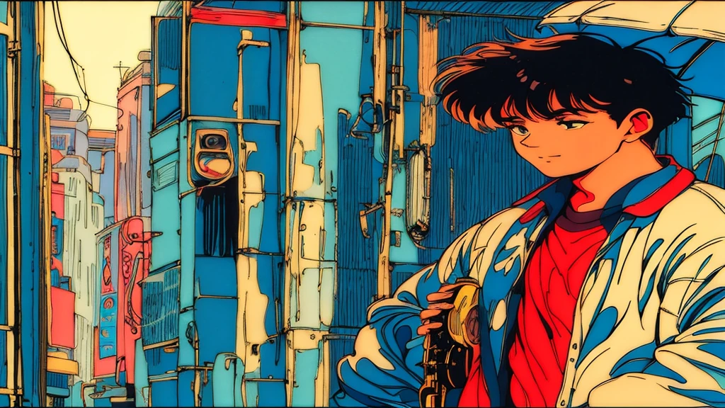 4k、jazz、90s、Vintage、Tobacco、speaker、Saxophone、rain、Cool guy、night、City Boy、Retro、One person