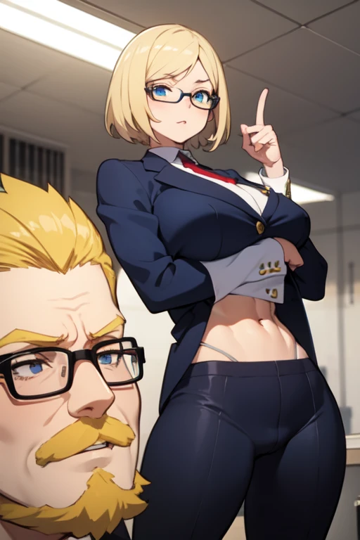 anime,Michelle,Big Breasts,Blonde,short,Glasses,suit,Terraformer
,cool,Muscular