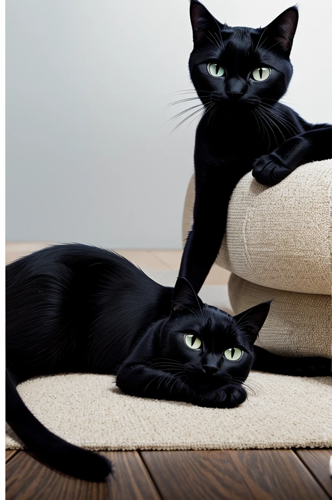 Disney Pixar poster of a thin black cat with white spots that says its name below is called nice