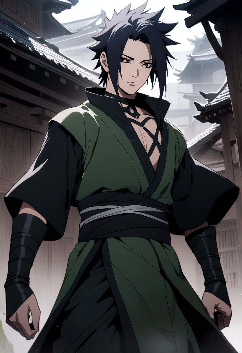 Sasuke uchiha dreesed like ambu