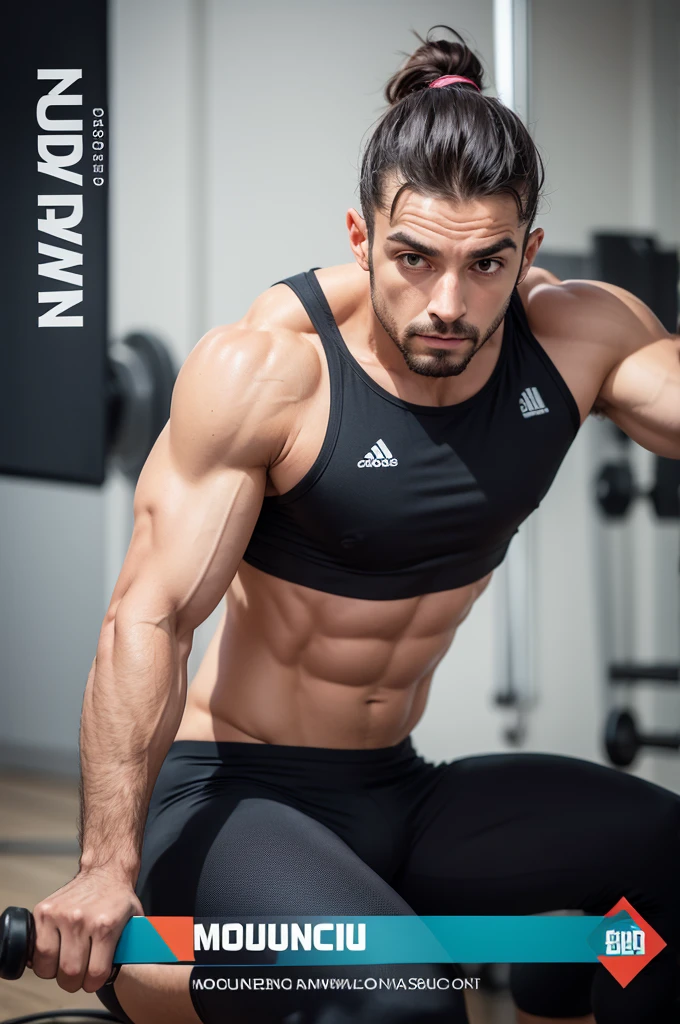 Create a fitness-themed logo with the name Molvaci Lourenço 