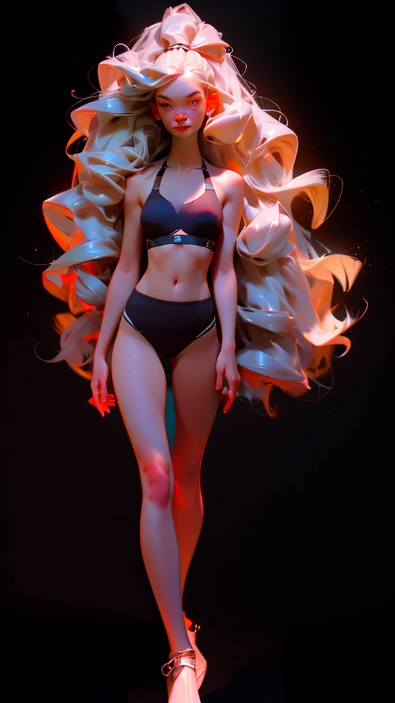 ultra realistic photo, ((A 21-year-old girl wears a sports bra.)), Deanvo, (Narrow hips), (freckles: 1.0), 1 girl, Blush, Masterpiece, best quality, nonsense, award-winning images, Extreme details, very complicated,, detailed face + eyes, natural light, realistic, Highly detailed, photography, Masterpiece, High quality, High quality, height, sexy, cute, detailed face, full body, Beautiful face, open black shirt, Goosebumps, 1 solo, 1 girl