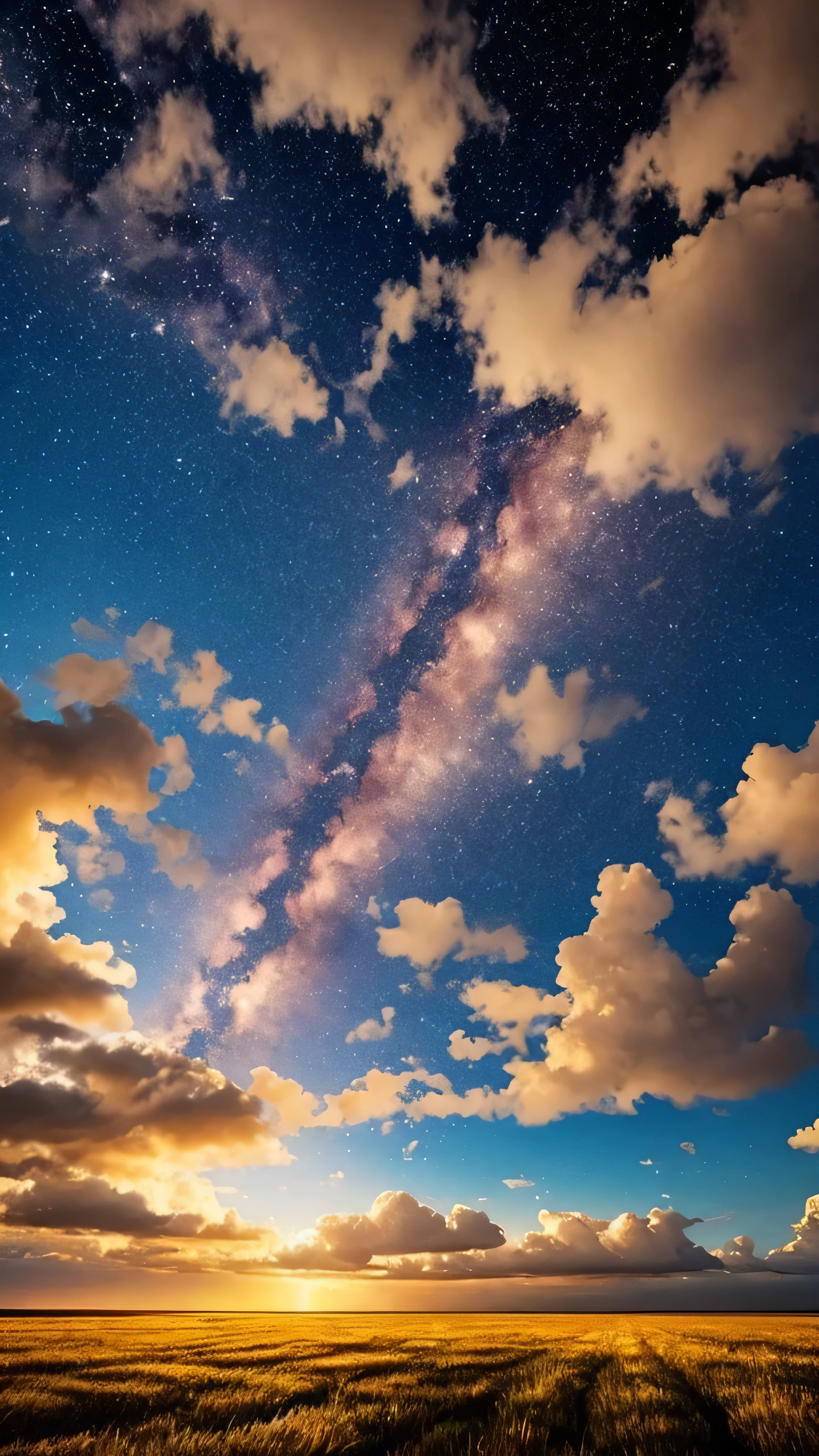 Painting of a night sky with clouds and stars, nebula, nebulaの空, Cosmic clouds, dramatic nebulaの空, Beautiful night sky, Space Sky, Bright sky of interstellar storm, Dramatic night sky, Clouds at night, Space Sky, Magnificent clouds and lighting, Atmospheric fantasy sky, 紫nebula, In space.Very realistic, Magnificent clouds and divine light