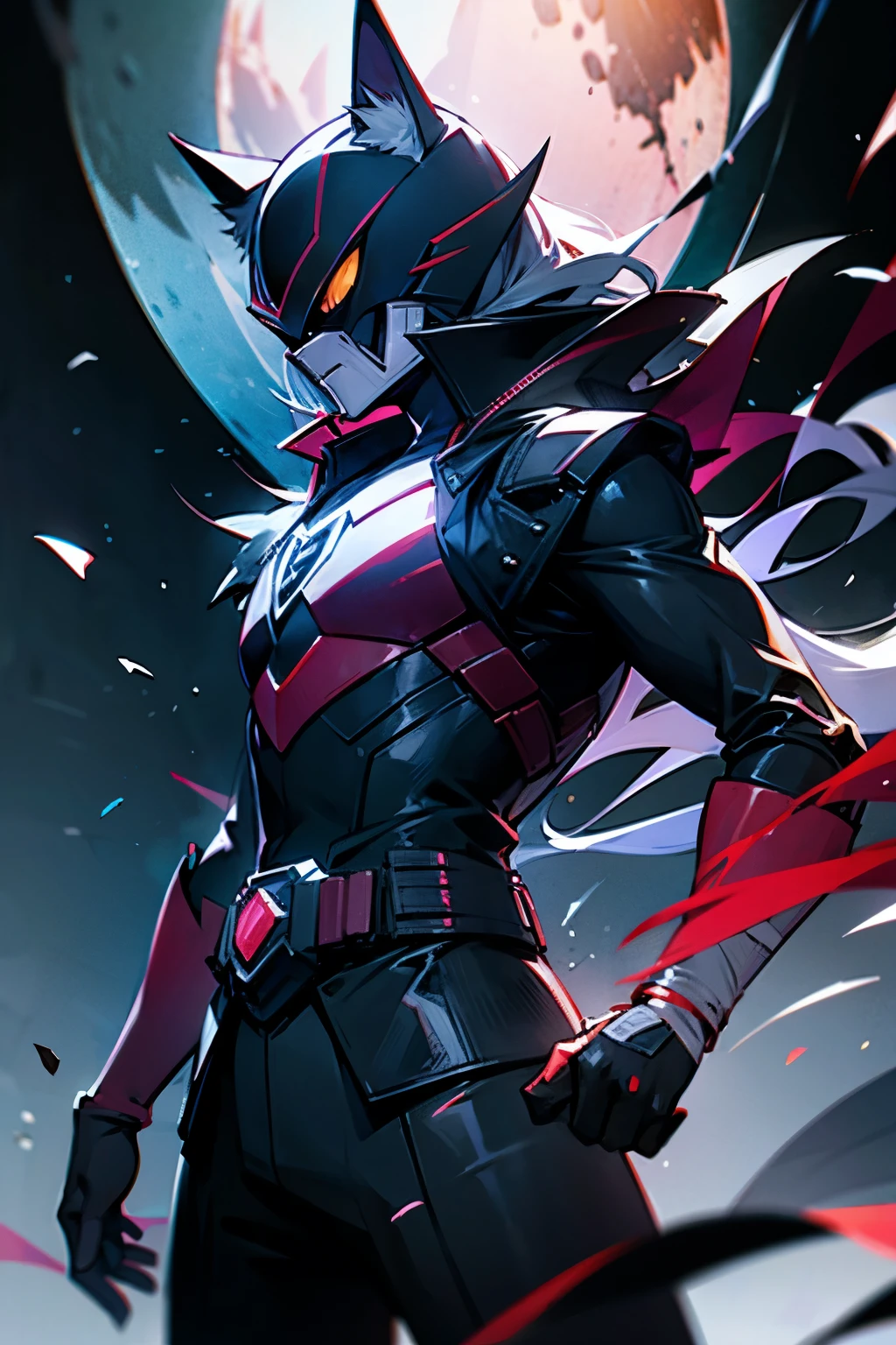 kamenrider SLIVER WOLF AND DARK COLOURS