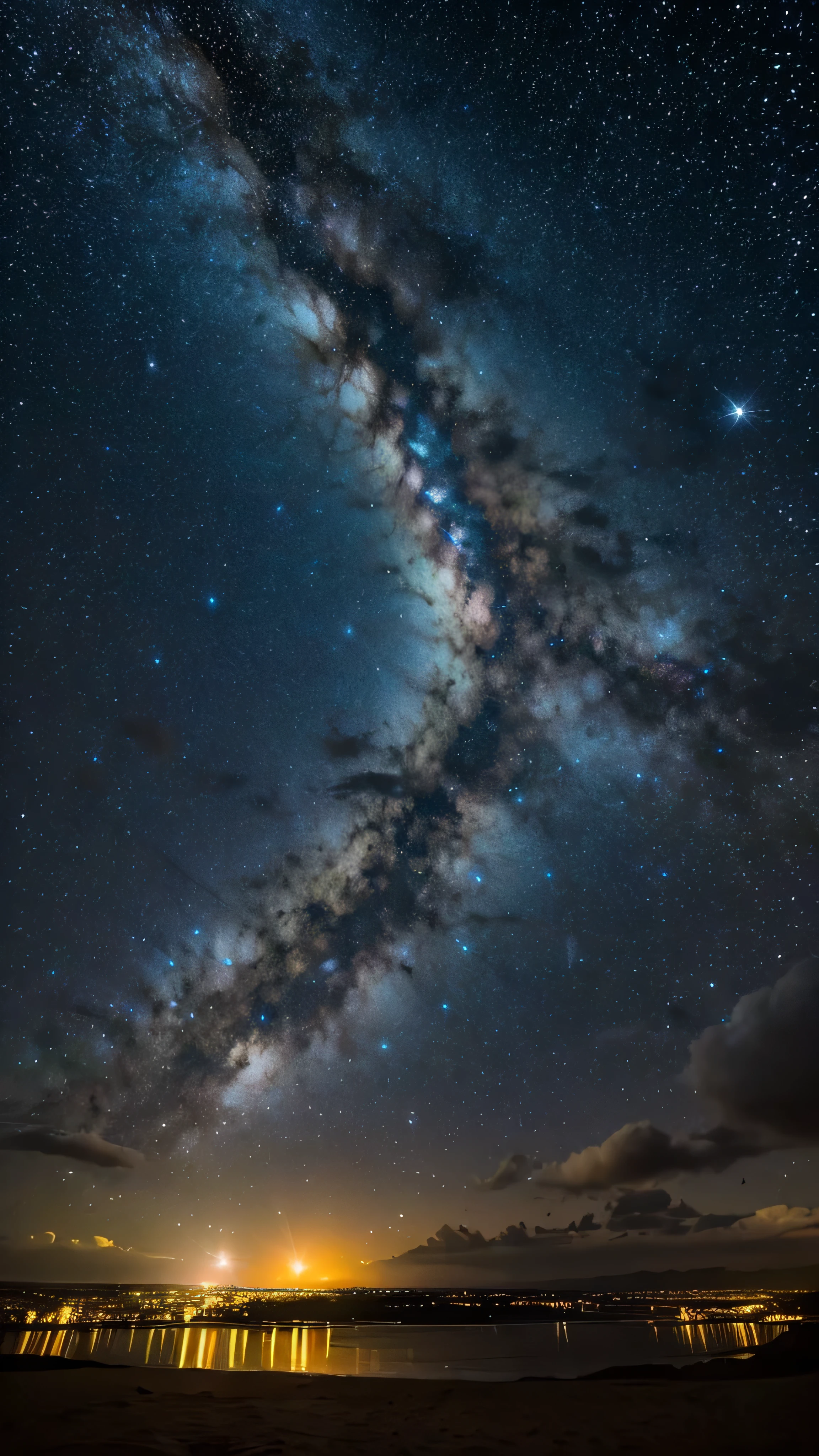A breathtaking view under the stars, A place where countless dreams sparkle. Meanwhile, one heart, symbolized as a bright star, Continue to shine with the light of hope.