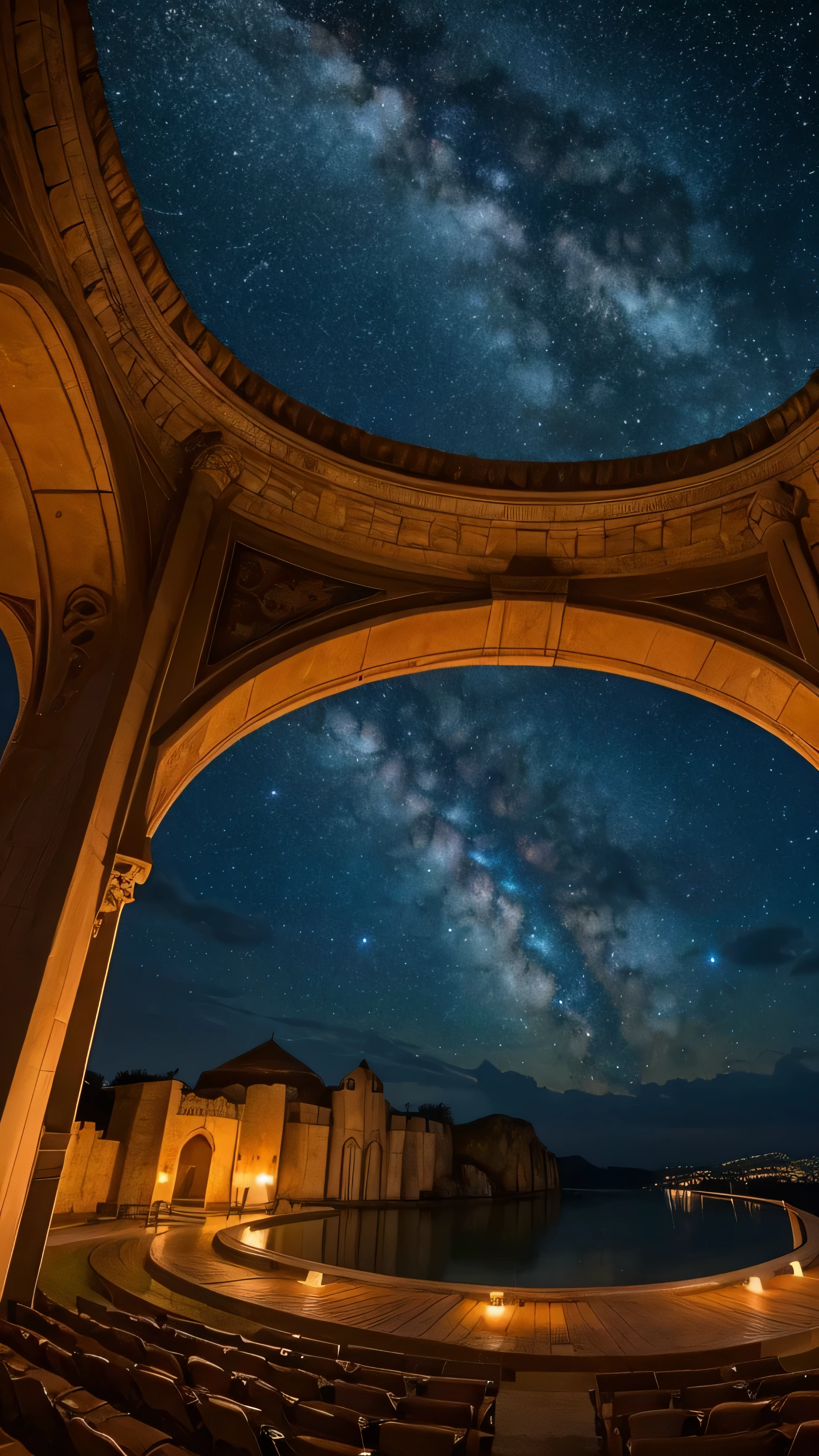 A breathtaking view under the stars, A place where countless dreams sparkle. Meanwhile, one heart, symbolized as a bright star, Continue to shine with the light of hope.