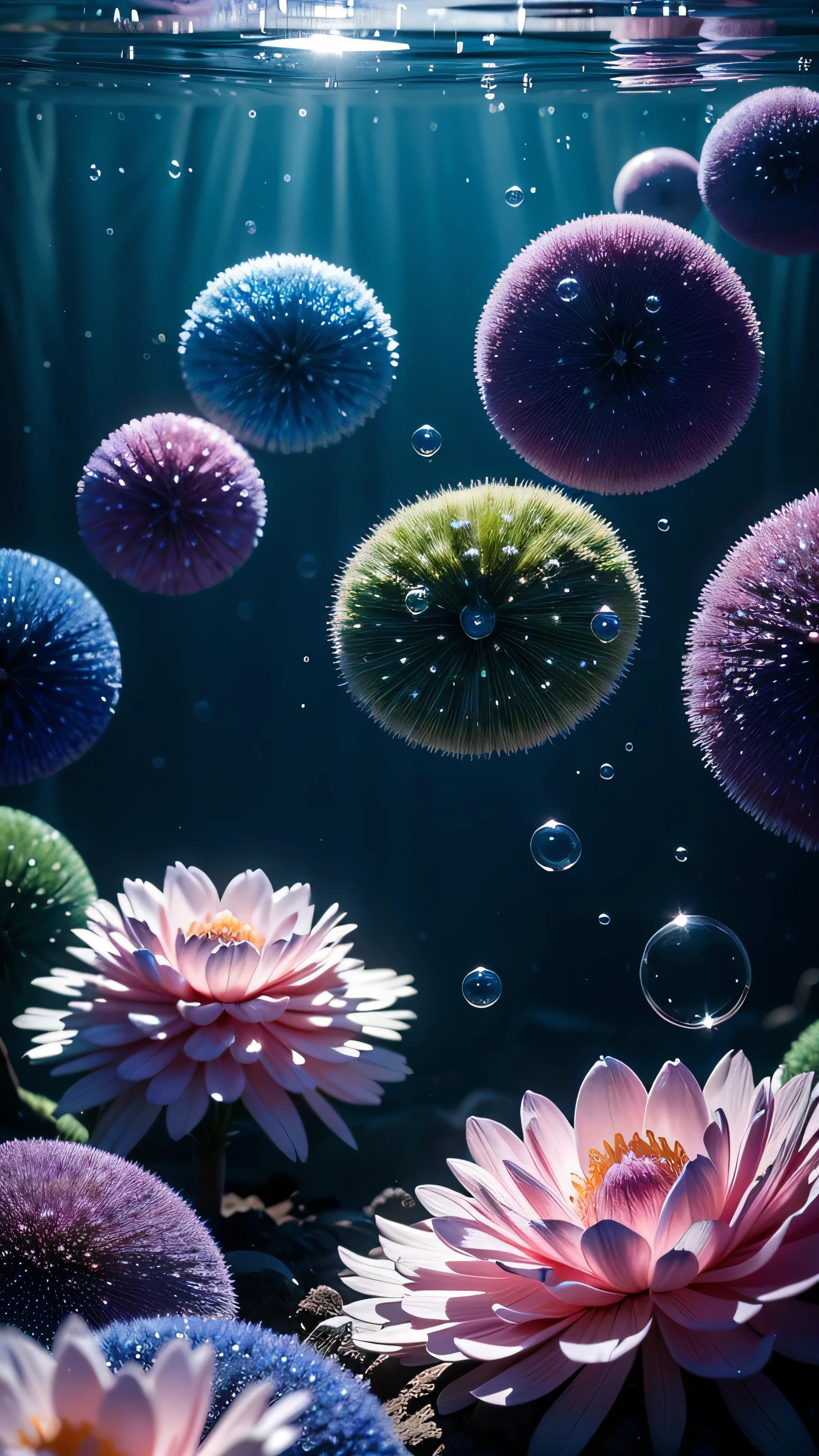 born, Highest quality, High resolution, masterpiece: 1.3), Bubbles floating on water, masterpiece, Soft and forgotten, Realistic, 1 scene, A closer look, Shining Surface, Translucent foam, Dynamic Movement, Enchanting, quiet, peaceful, calm, Gentle Dance, The joy of nature, calm down, appease, refresh, 3D Octane Rendering, Ray Tracing, Super Detail Viewer, close, Particle Effects, Volumetric lighting, Shadow play, Ambient Lighting.
Transparent bubbles floating on water, Their soft and forgotten shapes are captivating
