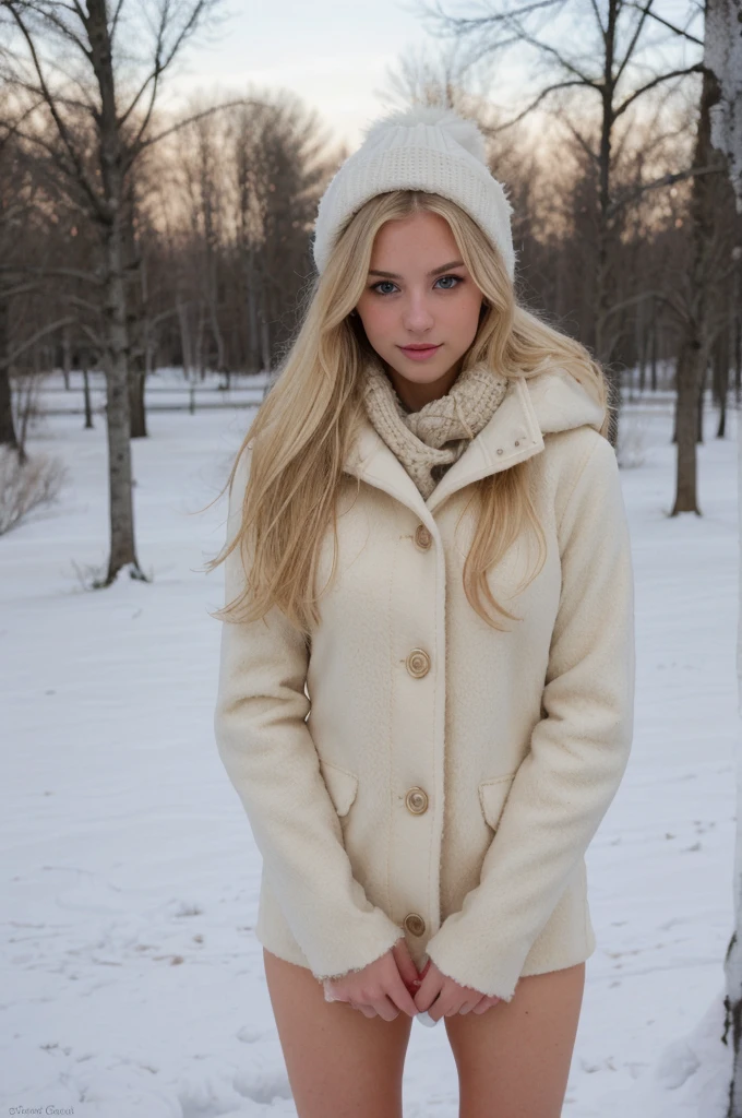 Full body photo Beautiful blonde ,very detailed, 23ans, wearing winter outfit, in the snow, natural beauty, visage innocent, Longhaire, high resolution, head of&#39;artwork, best quality, intricate details, very detailed, sharpness, detailed skin, texture de peau realistic, texture, detailed eyes, Professionnel, 4K, charming smile, shot with Canon, 85mm, shallow depth of field, Kodak Vision Color, corps parfaitement ajusté , extremely detailed, la photographie_(ultra), photorealistic, realistic, Post-traitement, Maximum details, roughness, real life, ultra realistic, photorealism, la photographie, 8K  UHD, la photographie, tetas grandes 