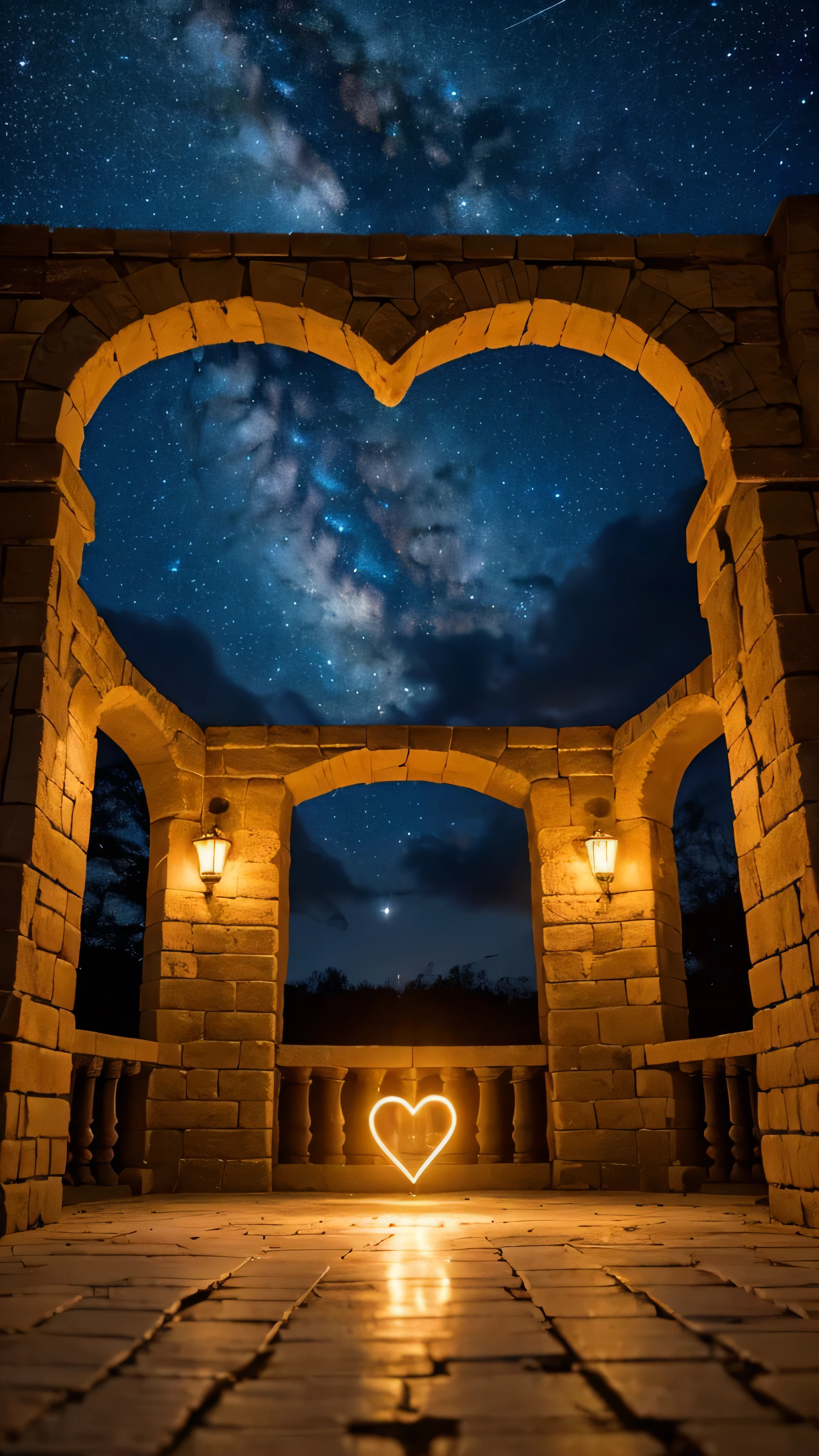 A breathtaking view under the stars, A place where countless dreams sparkle. Meanwhile, one heart, symbolized as a bright star, Continue to shine with the light of hope.