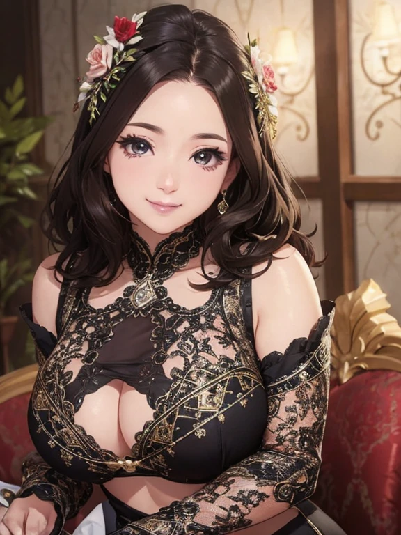 Mature Woman、beautiful、elegant、Voluptuous、sex appeal、beautiful hair style、variation Hairstyle、gorgeous、Alluring、precious metals、gem、The finest clotheadam、sexly、Dresses with elaborate designs、Top quality accessories、High quality、16K、Gorgeous、The supreme beauty、An inviting gaze、Beautiful moist eyes、Lots of flowers、Gorgeous、Glowing Skin、Shy expression、An inviting gaze、Beautiful moist eyes、nice smile、Inviting posture、posing