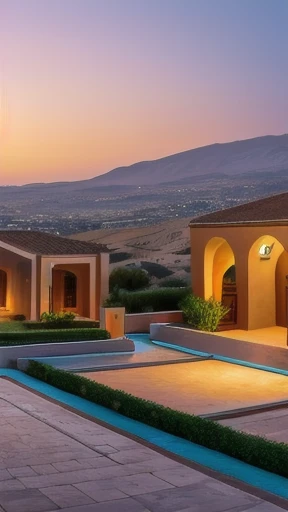 panoramic view of a Judaean village Modern