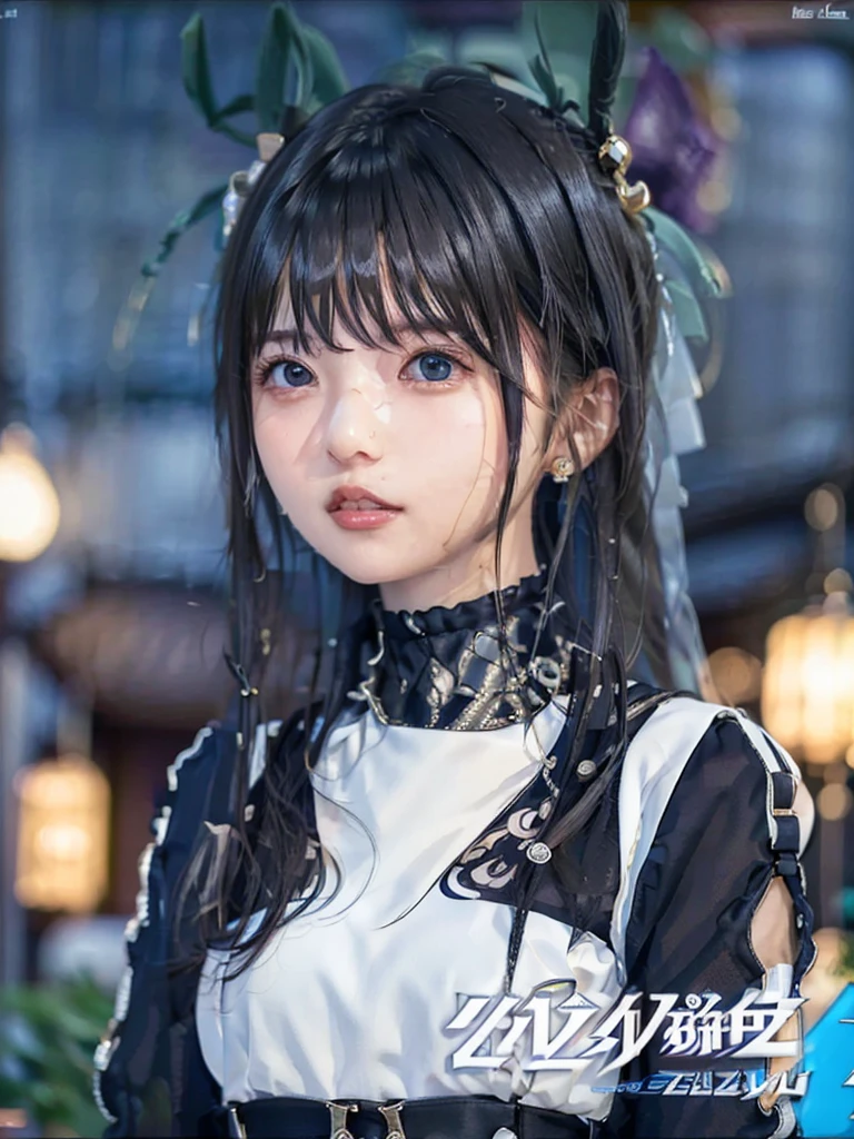 st. Louis (Luxury Wheels) (Azur Lane), hair ornaments, Portraiture, Silver Dress, Revealing clothing, necklace, Blue Claws, Cityscape, night, rain, Wet, (masterpiece:1.4),(Highest quality:1.4),Realistic,Fashionable Girl,compensate,Red lips,View your viewers, alone,Earrings,8K,Highest quality, masterpiece, Purple eyes,Beautiful light,The background is a supercar,