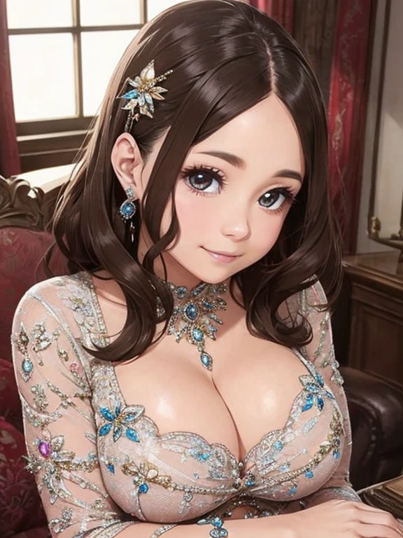 Mature Woman、beautiful、elegant、Voluptuous、sex appeal、beautiful hair style、variation Hairstyle、gorgeous、Alluring、precious metals、gem、The finest clotheadam、sexly、Dresses with elaborate designs、Top quality accessories、High quality、16K、Gorgeous、The supreme beauty、An inviting gaze、Beautiful moist eyes、Lots of flowers、Gorgeous、Glowing Skin、Shy expression、An inviting gaze、Beautiful moist eyes、nice smile、Inviting posture、posing