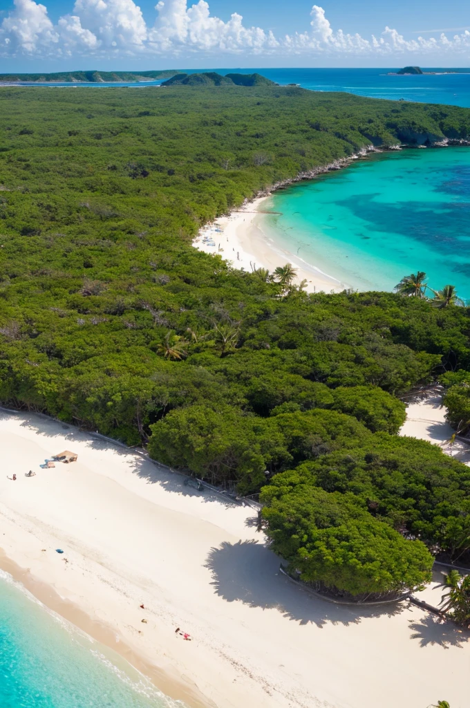 No humans, deserted island, beach