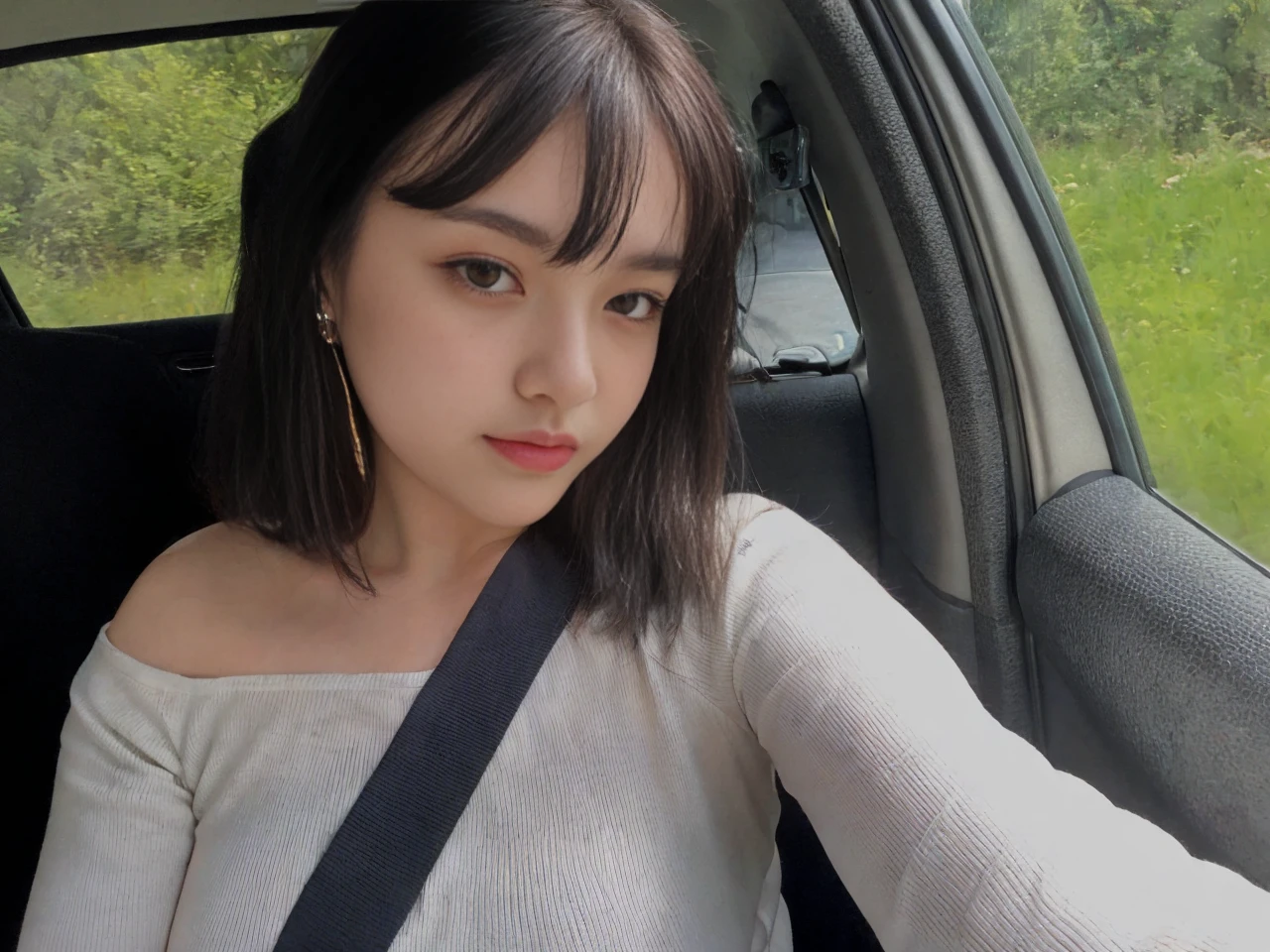 lady, posing seductively to viewer, solo:1, pov, beautiful thick thighs,
red light district background, long hair, 3/4 body, V neck mini hot shorts