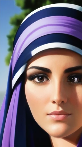 judaean woman focus on face.
