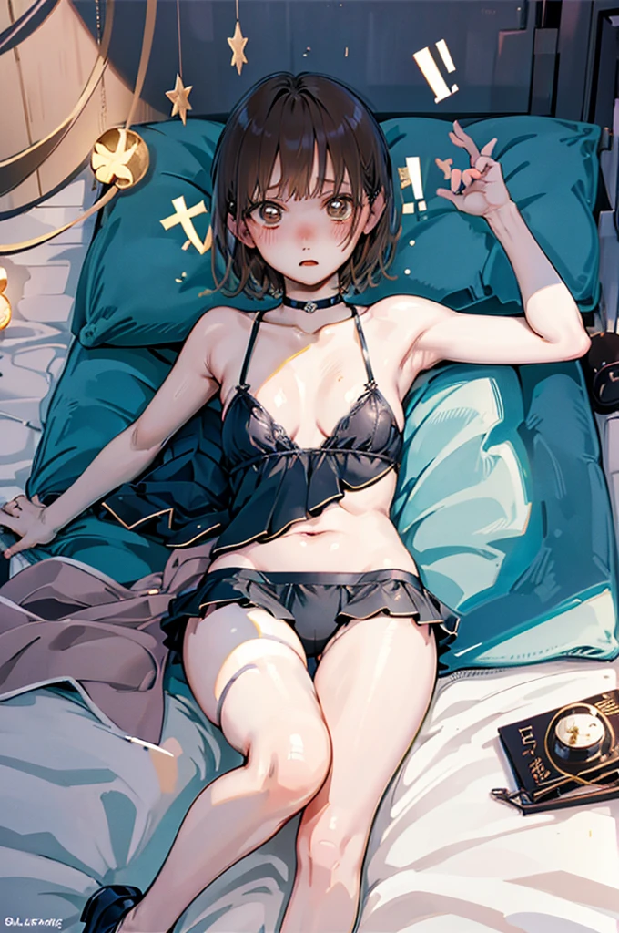 Glamorous expression、M-shaped legs、Spread your leg-shaped legs、Chestnut Hair、short hair、、Pale brown eyes、Blushing、Medium breast、、Blushing、Random underwear、Random erotic poses、Bedroom、On the bed、Sexy expression、、Glamorous expression、M-shaped spread legs、Glamorous expression、M-shaped legs