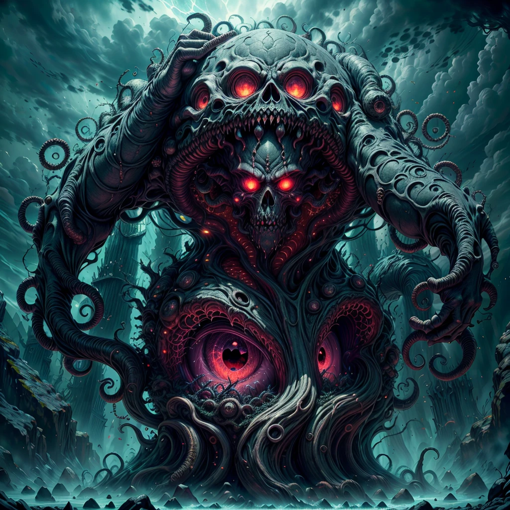 (best quality,4k,8k,highres,masterpiece:1.2),ultra-detailed,(realistic,photorealistic,photo-realistic:1.37),eldritch eye monster,(a floating sphere glowing eye), lots of tentacles, HP.lovecraft style, eerie atmosphere, ancient horror, dark, mysterious, twisted beings, ominous, cosmic horror, otherworldly, surreal, eldritch entities, grotesque, disturbing, inscrutable, tentacle-covered, abyssal depth, macabre, unearthly presence, supernatural, spectral, indescribable horror, haunting, nightmare-inducing, ethereal light, arcane symbols, eldritch essence, eerie glow, monstrous proportions, shifting shadows, eldritch abomination, tentacle tendrils, unknowable secrets, madness-inducing gaze