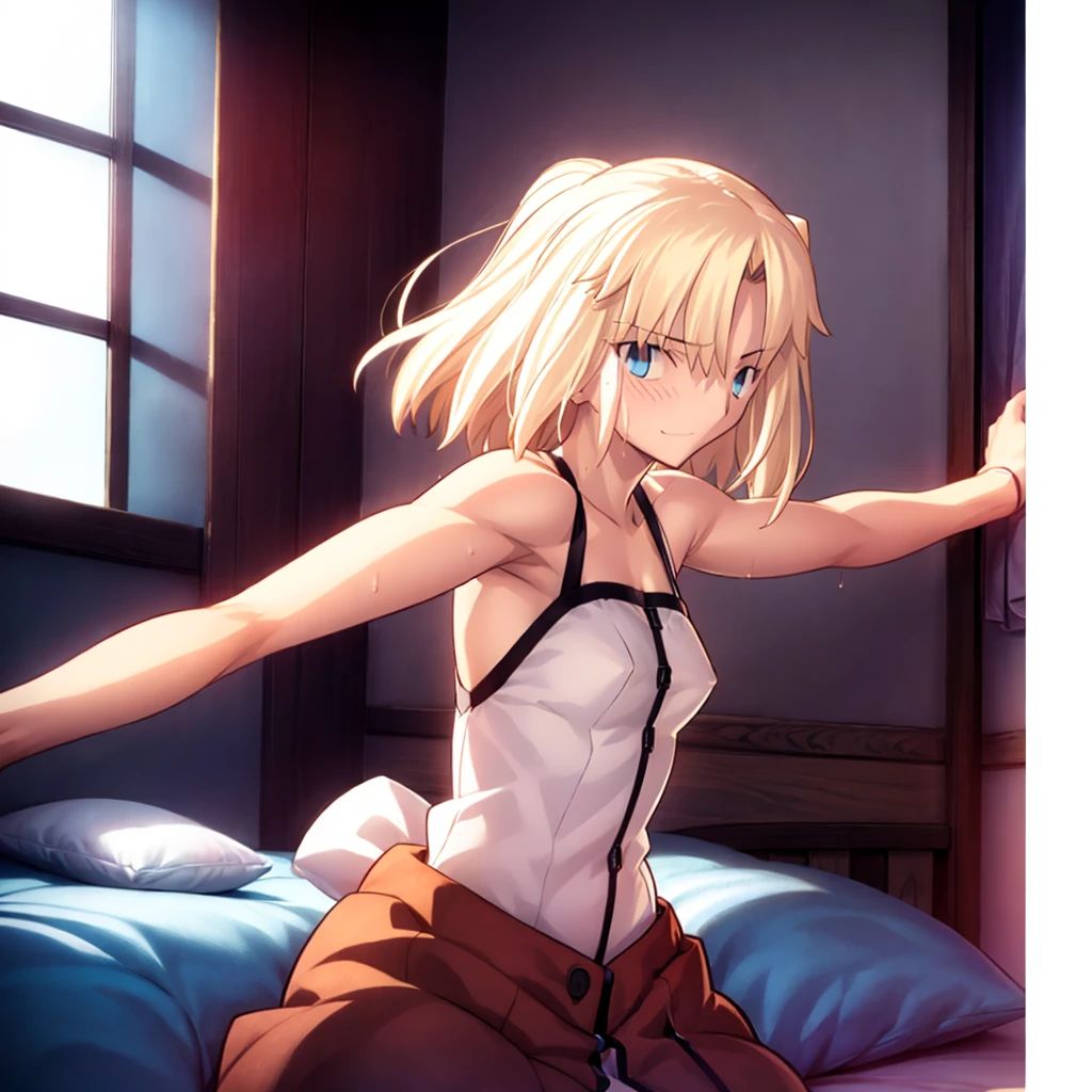 High resolution, 最high resolution,high resolution,{know_StayNightuFotable in F:1.15}, Rubio_ Highest quality, masterpiece, フルnude,Sweatだく,blush,smile,Underarmアップ,Sweat,Underarmを広げて見せている,bed,semen,Bukkake,Covered in semen,semenが垂れている,Moist,blonde,whole body,pubic hairがある,Love Juice,Underarm,~ side,~ sideの下,Underarmの下,~ sideアップ,Sweatをかいている,~ sideSweat,Upper Body, 1 person,Armpit zoom,Side zoom,Underarmズーム,腋の下ズームUnderarmを見せつける,Showing off your armpits,Place your arms behind your head,nude,全naked,naked,Raise your arms, Intraluminal reflection,whole body,Two Arms,alone,sexy,1 personだけ,look at me,体中semenまみれ,膣からsemenが垂れている,front,オイルを塗ったテカテカのUnderarmを見せる、オイルを塗った光沢のあるUnderarm:1.30、Surreal、Underarm、オイルを塗った光沢のあるUnderarm:1.30、光沢のあるUnderarm、オイルを塗ったぬるぬるのUnderarm:1.30、ぬるぬるした光沢のあるUnderarm:1.20、明るく詳細なUnderarm、Underarmの細かいシワ:1.7、Realistic armpit wrinkles:1.7、Underarmを照らす光:1.4、Even the fine details of armpit pores), (smile、Side-show pose,Side-show pose,Nipples are erect,全naked,No clothes,素っnaked,Armpit up,Armpit Up,Naughtyな腋,Naughtyな脇,Naughty,Sweat,Arms behind head,Spread the armpits,Spread your arms,Embarrassed,Love juiceが垂れている,Breast milk,Breast milkが出ている,Pussy,NaughtyなPussy,Body to the front,pubic hairが生えている,pubic hair,semen,semenまみれ,Naughtyな体,Naughtyな身体,NaughtyなPussy,NaughtyなPussy,Naughtyなgenital,genital,Naughtyなnaked,Naughtyなnaked体,Naughtyな肉体,Naughtyなボディー,Embarrassedに腋を見せている,Embarrassedに脇を見せている,lotion,lotionまみれ,Vaginal fluid,Vaginal fluidが垂れている,Love juice,Love juiceが垂れている,semenでベタベタ,Sticky with semen,Sperm,Spermwhole bodyまみれ,Pussy,Pussyを見せつける,Pussy,Pussyを見せつける,Embarrassedな表情