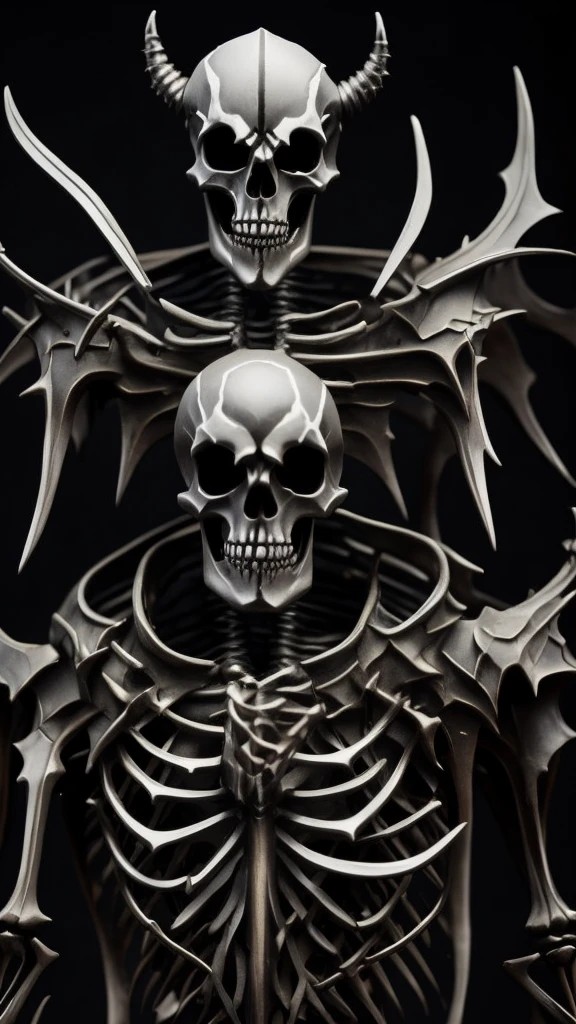 A skeletal demon standing head-on