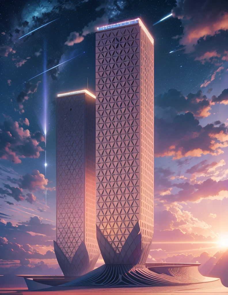 Megastructure Tower Fantasy Sci-Fi Top Quality Universe: An Exquisite Galactic Masterpiece
A masterpiece of the cosmos, the Megastructure Tower, shines as a beacon of innovation and wonder, showcasing the pinnacle of galactic ingenuity. The structure boasts a top-quality design, an ultra-realistic 8K CG creation that seamlessly merges the bounds of science fiction with the pristine beauty of the cosmos.
The tower's structure is a dramatic marriage of cutting-edge technology and whimsical fantasy, featuring a slim and slender body that tapers elegantly towards the heavens. Detailed light and shadow play across
