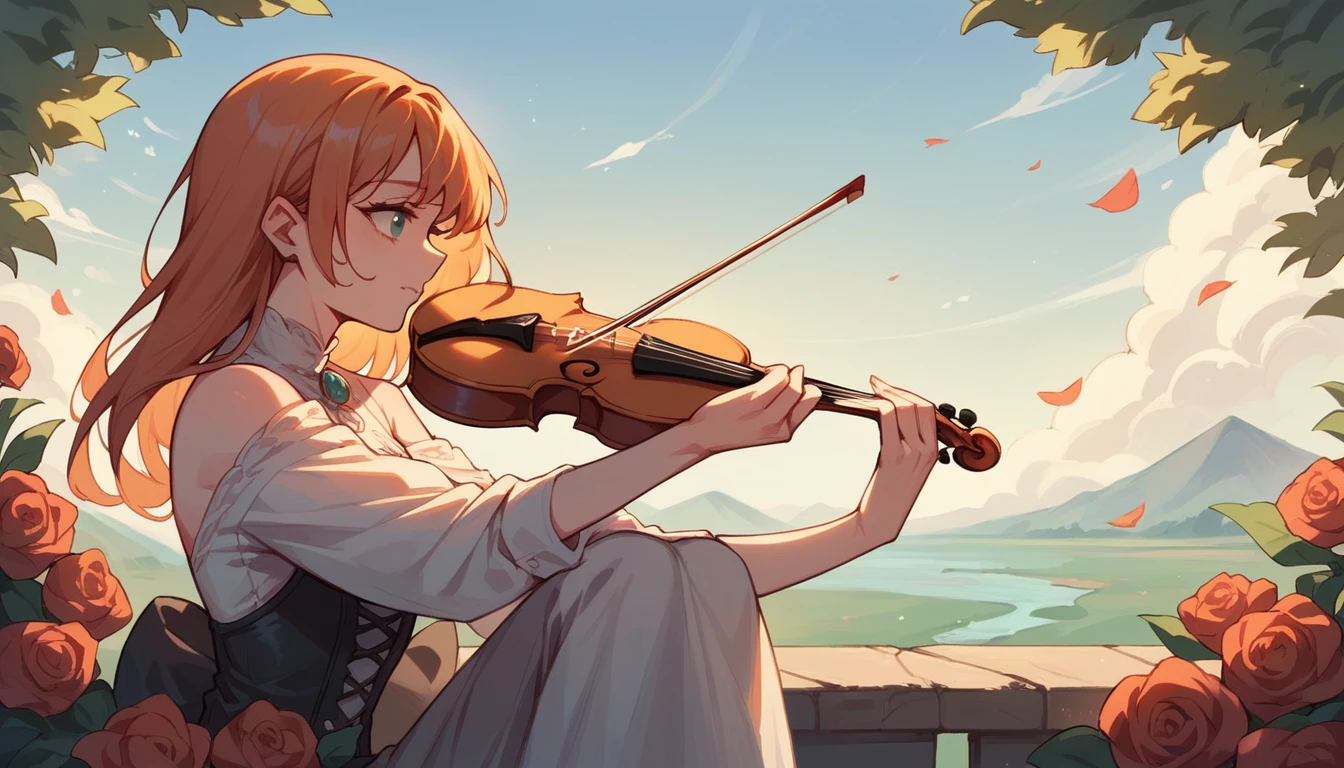 Girl Playing the Violin
