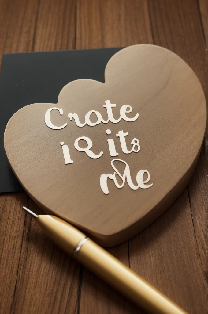 Create a written word: That's me