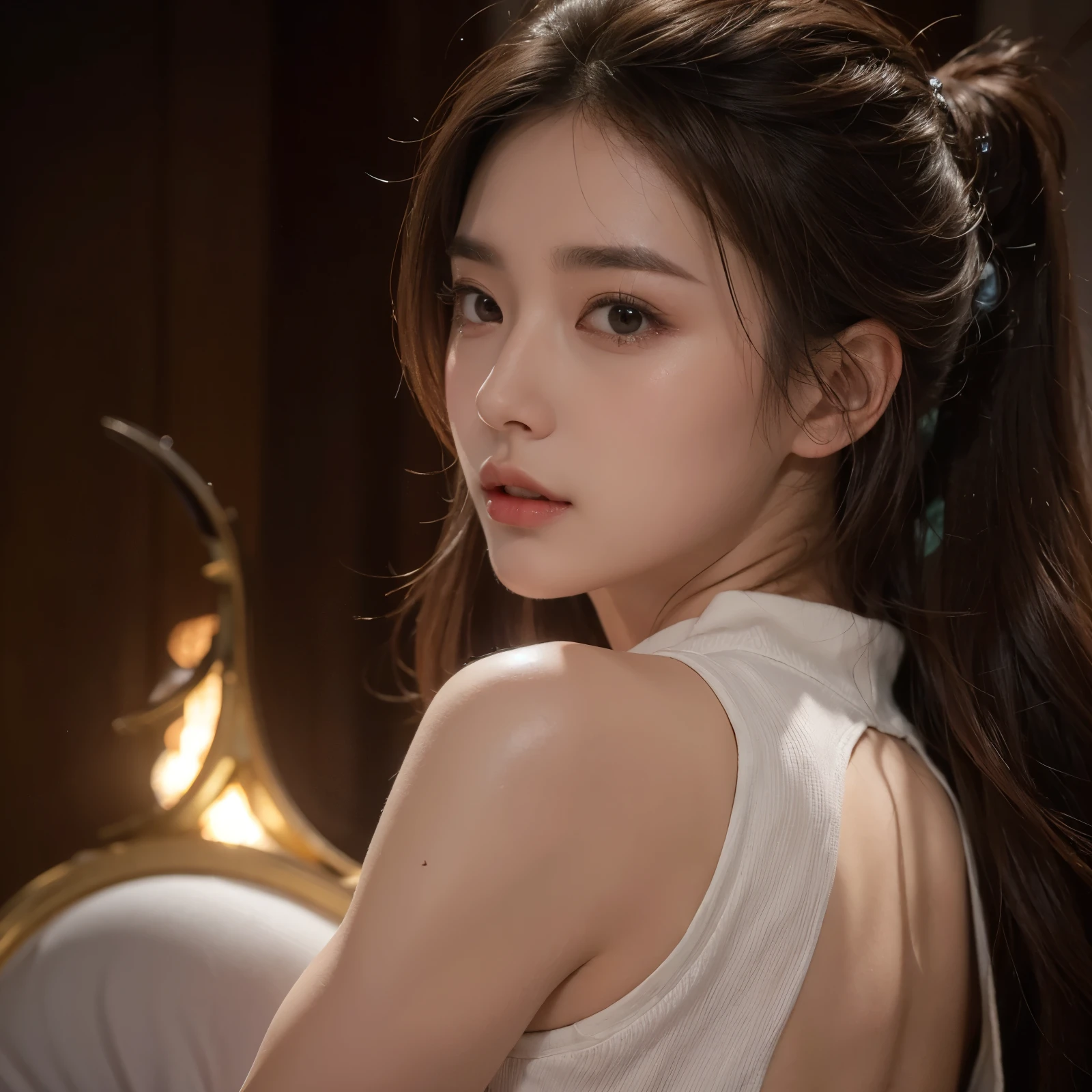 ((Best quality, 8K, masterpiece: 1.3)), whole body, keen focus: 1.2, perfect body beauty: 1.4, slim abdominal muscles: 1.2, ((dark brown hair,: 1.2)), dress dress: 1.1, (street: 1.1), highly detailed facial and skin texture, exquisite eyes, double eyelids, elegant dancing posture
