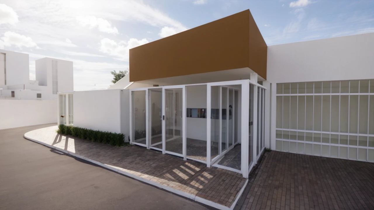 building entrance 
