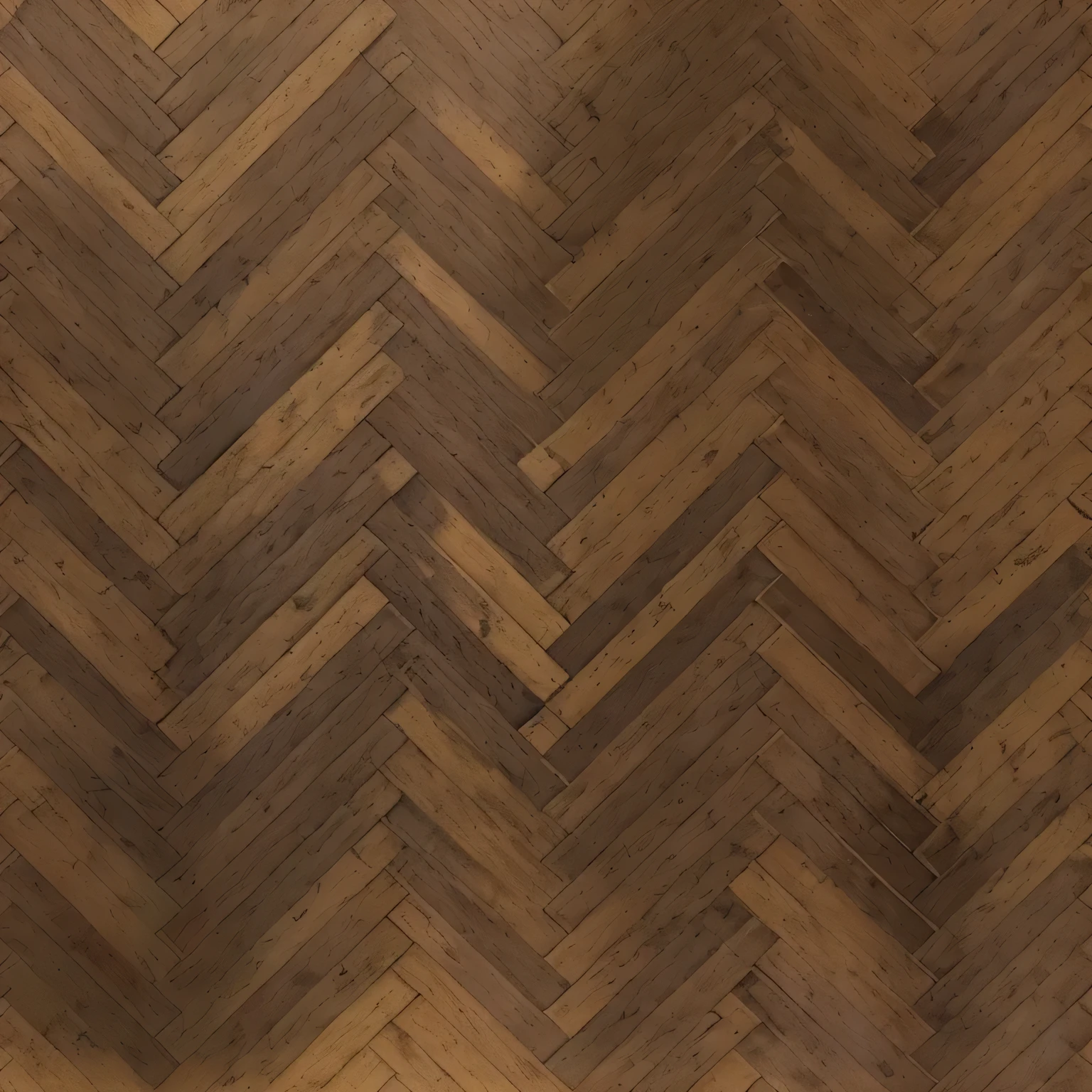 Old herringbone parquet, seamless texture of old parquet on the floor