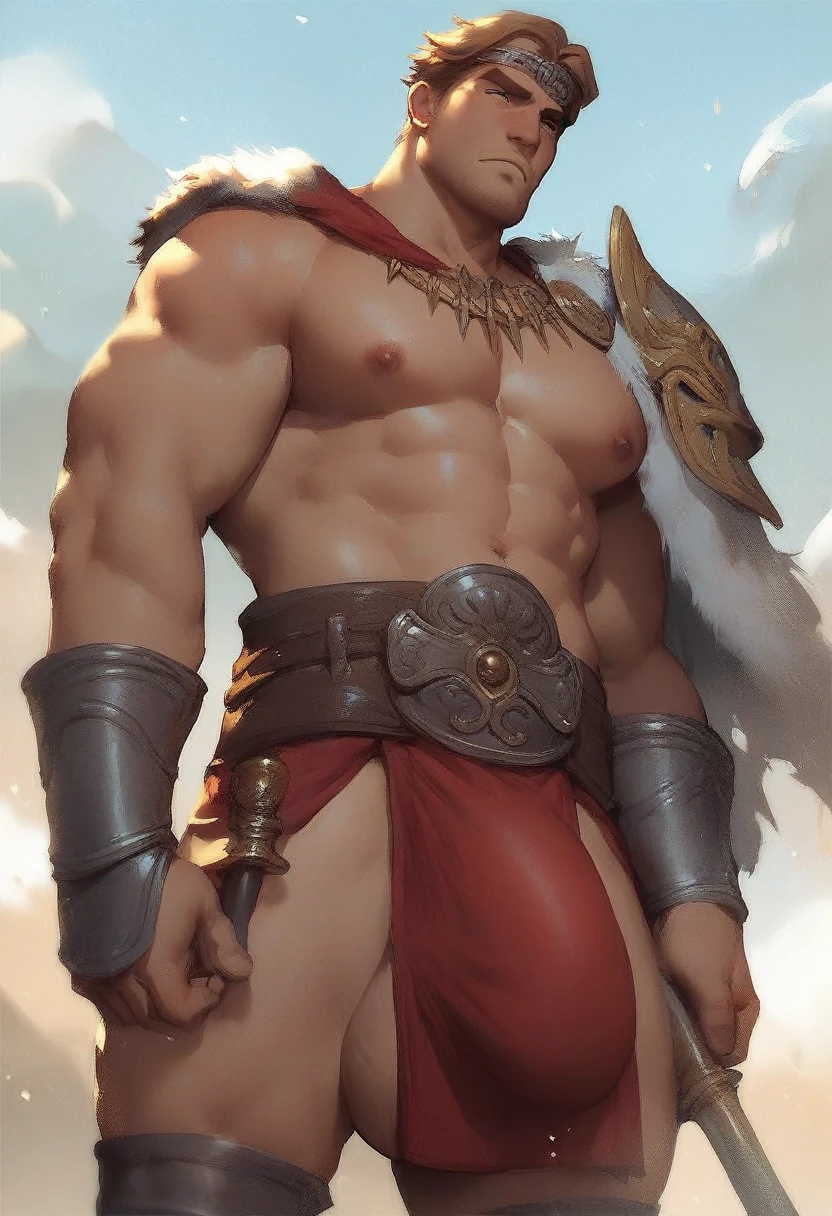 score_9, score_8_up, score_7_up,score_6_up,score_5_up,score_4_up, man, manly , musuclar, ((Olympus,ares, war, mar)),tan, war god ,huge bulge