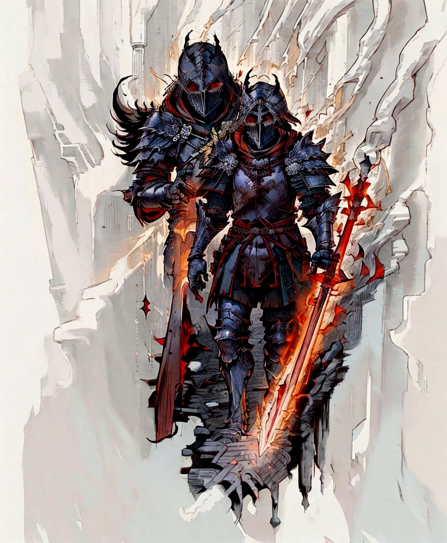 a close up of a person in a red robe holding a sword, flowing robes and leather armor, picture of a male cleric, armor and robes, dark crimson robes, anthropomorphic raven knight, wearing robes of silver, wearing dark red armor, full body red cloak, crimson cloak, full body white red cloak, rpg concept art character, bishop character