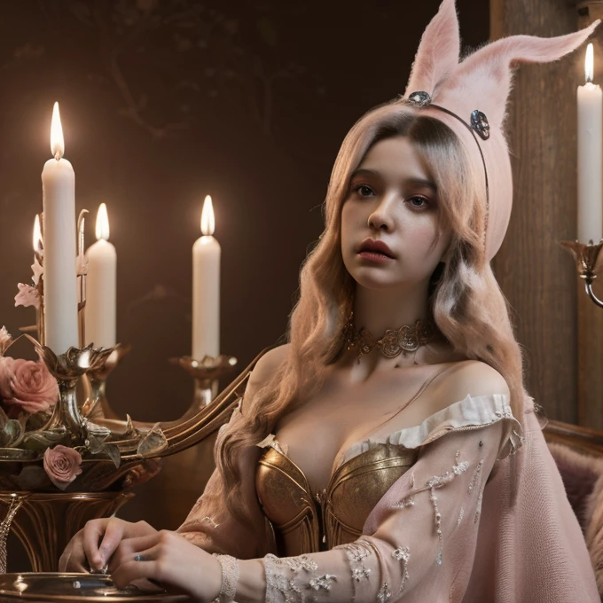 (extremely detailed 8k wallpaper), a medium shot photo of a fearful witch of Slaneesh, pink flesh, ghostly, dressed in leather,  intricate, high detail, 3d modelling,dramatic  