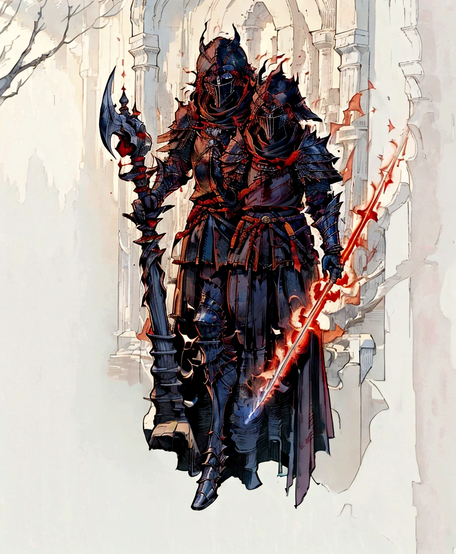 a close up of a person in a red robe holding a staff and book, flowing robes and leather armor, picture of a male cleric, armor and robes, dark crimson robes, anthropomorphic raven knight, wearing robes of silver, wearing dark red armor, full body red cloak, crimson cloak, full body white red cloak, rpg concept art character, bishop character