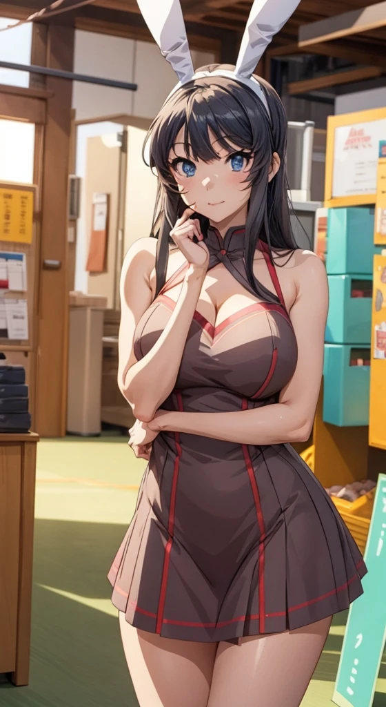 NUDE mai sakurajima cute pose, nude ,seductive anime girl, big anime girl wearing bunny ears attractive anime girl, cute anime waifu in a nice dress, (anime girl), anime best girl, an anime girl, , anime girl, anime waifu, smooth anime cg art, pretty anime girl