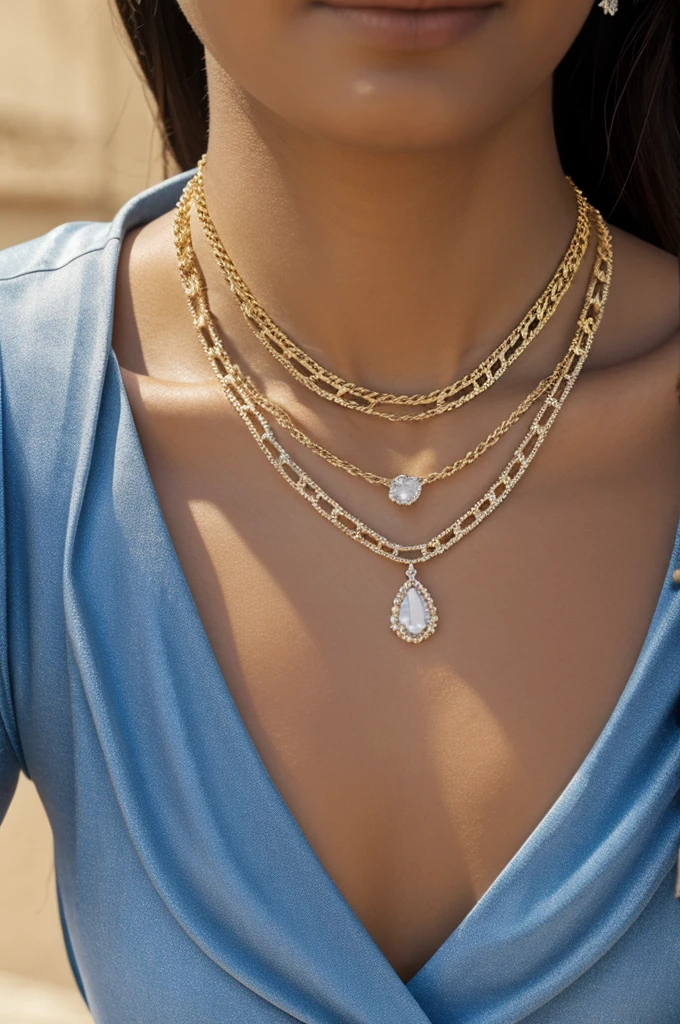 Cuban chain with zircons