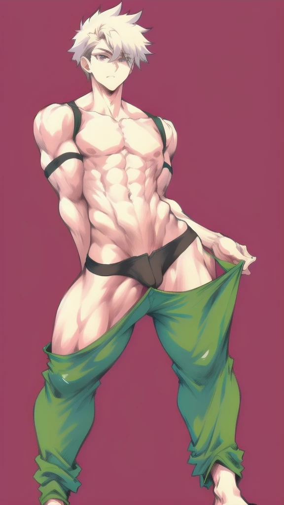 full body in image, simple hair, full clothing man, joggers pants, male body, short hair, slender body, hot body, sexy male body, dinamic pose, six patch. detalied pose, body, simple background, expressive face, focus on face, line art, sketch