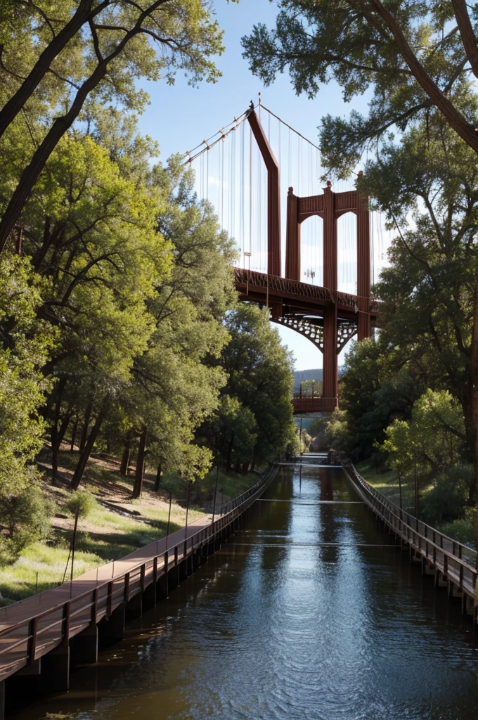 santa fe suspension bridge