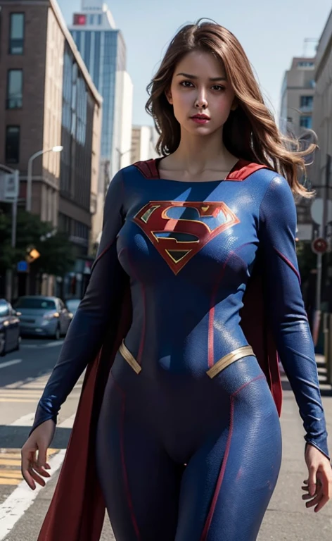 half-length,1girl,(Perfect figure,be tall and slim),solo,standing,(outdoor:1),sky,Focus on the face,Beautiful face,Detailed delicate young face,supergirl, (Super girl suit:1.5),Jumpsuit,(huge breasts,Big ,Big breasts:1.3),thigh gap,camel toe
realistic style,vivid picture,masterpiece, (best quality:1.2),ultra-detailed,realistic,High definition,High quality,Cinematic Light,Ray tracing,ultra high res,UHD,(photorealistic:1.5),intricate details,detailed texture,finely detailed,High quality shadow