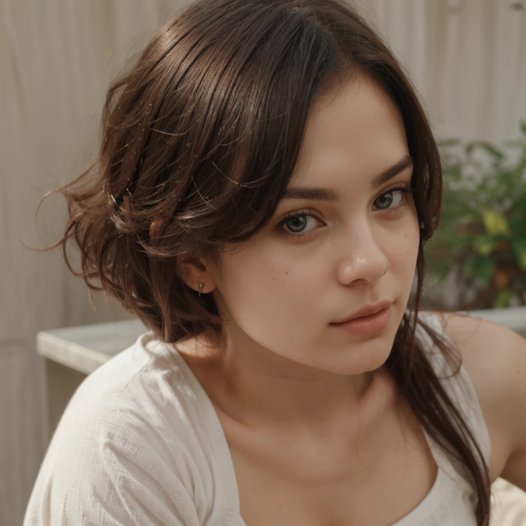 a cute realistic girl