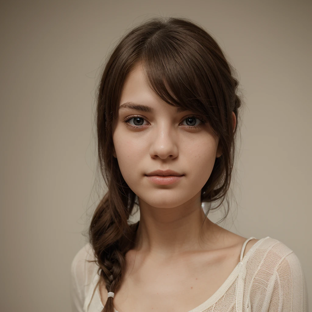 a cute realistic girl
