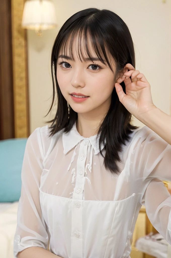 (((alone))),(((1 Girl))), beautiful, shape, Highly detailed skin, masterpiece, Highest quality, Highly detailed face, Vibrant colors, Written boundary depth, Cinema Lighting,, One Girl, alone, Brown eyes, Brown Hair, hair ornaments,Long Hair,Green Check Skirt,, White shirt, ,masterpiece Highest quality 高解像度、, Long Hair, Sit with your knees bent、eight-headed body、beautiful足 、On campus、As if looking up from below、Embarrassing,Browsing Caution,Camel Toe