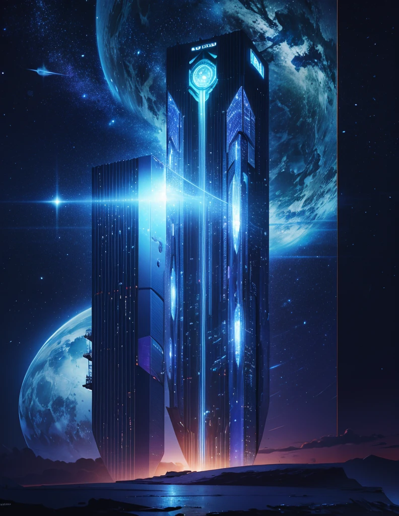 Megastructure Tower Fantasy Sci-Fi Top Quality Universe: An Exquisite Galactic Masterpiece
A masterpiece of the cosmos, the Megastructure Tower, shines as a beacon of innovation and wonder, showcasing the pinnacle of galactic ingenuity. The structure boasts a top-quality design, an ultra-realistic 8K CG creation that seamlessly merges the bounds of science fiction with the pristine beauty of the cosmos.
The tower's structure is a dramatic marriage of cutting-edge technology and whimsical fantasy, featuring a slim and slender body that tapers elegantly towards the heavens. Detailed light and shadow play across