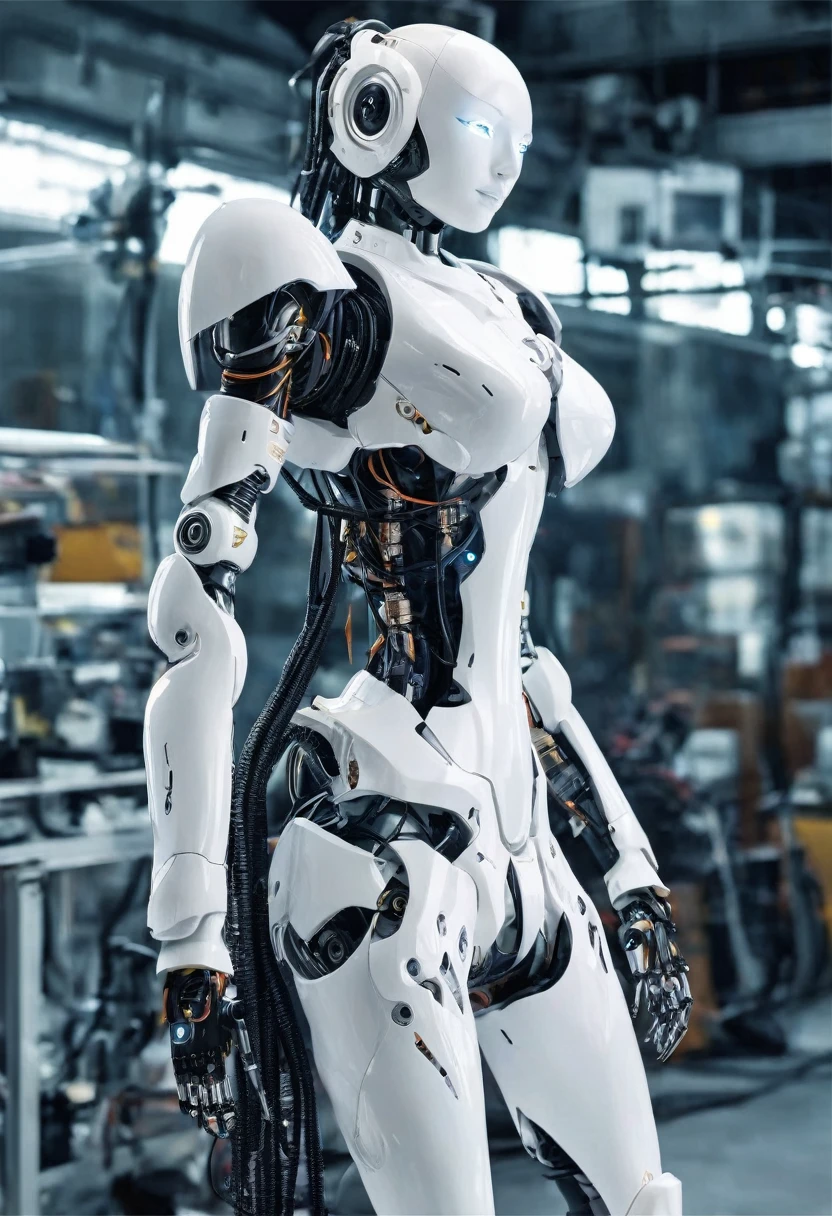 (1 mechanical girl:1.5),surreal,cinematic effect 8k,hyperdetailed painting,luminism,concept art,fractal isometrics details bioluminescence,3d render,octane render,intricately detailed,cinematic,trending on artstation Isometric Centered hyperrealistic cover photo awesome full color,gritty,realistic mucha,hit definition,cinematic,ethereal background,full body,(transparent surfaces and skins:1.5),(many mechanical gears and electronic components inside the body:1.4),(mechanical vertebra and cervial:1.3),solo,expressionless,(wires and cables from spine to arms:1.4),(mechanical arms of surgical machine around:1.2),(Circuit boards:1.4),(character focus:1.3),science fiction,((small breasts:1.4)),((mechanical exoskeleton)),Mecha,metal bra,metal thong,