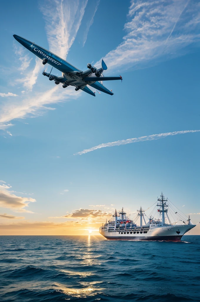 merchant ship radiant sky angel guiding course