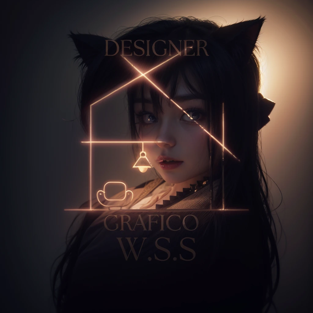 (masterpiece, best quality), ((1girl, (mature female) long hair), (star-shaped pupils, +_+, symbol-shaped pupils, sparkling eyes), (cat ears, open open mouth)), (looking at viewer, light smile, off shoulder), (abstract, multicolored background, abstract background, chromatic aberration), vampire, blood on face, blood on clothes, bat wings