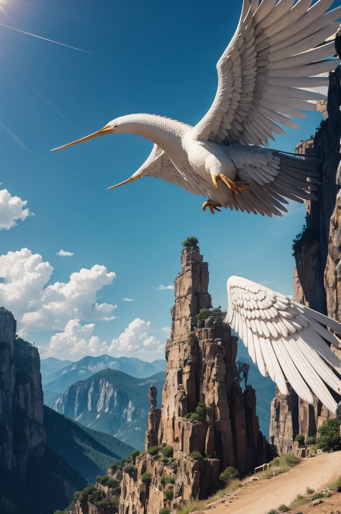 Description: a biblical giant with angel wings, andando por una plain con jirafas y pueblos biblicos a su alrededor mirandole con asombro , bottom: plain, Activity: Meditating, image quality: 8k, aspect ratio: 16:9, energy: media, Size: mediano, Structure: free, vibrates: sci-fi, Type of light: colorful