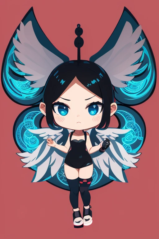 pop,lollipop,chibi character,pest mask,Angel Wings,cartoon face,cartoon hands,cartoon character,cartoon style,cyber city,