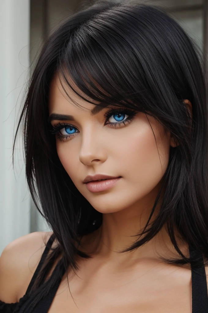 Change my eye colour to black
