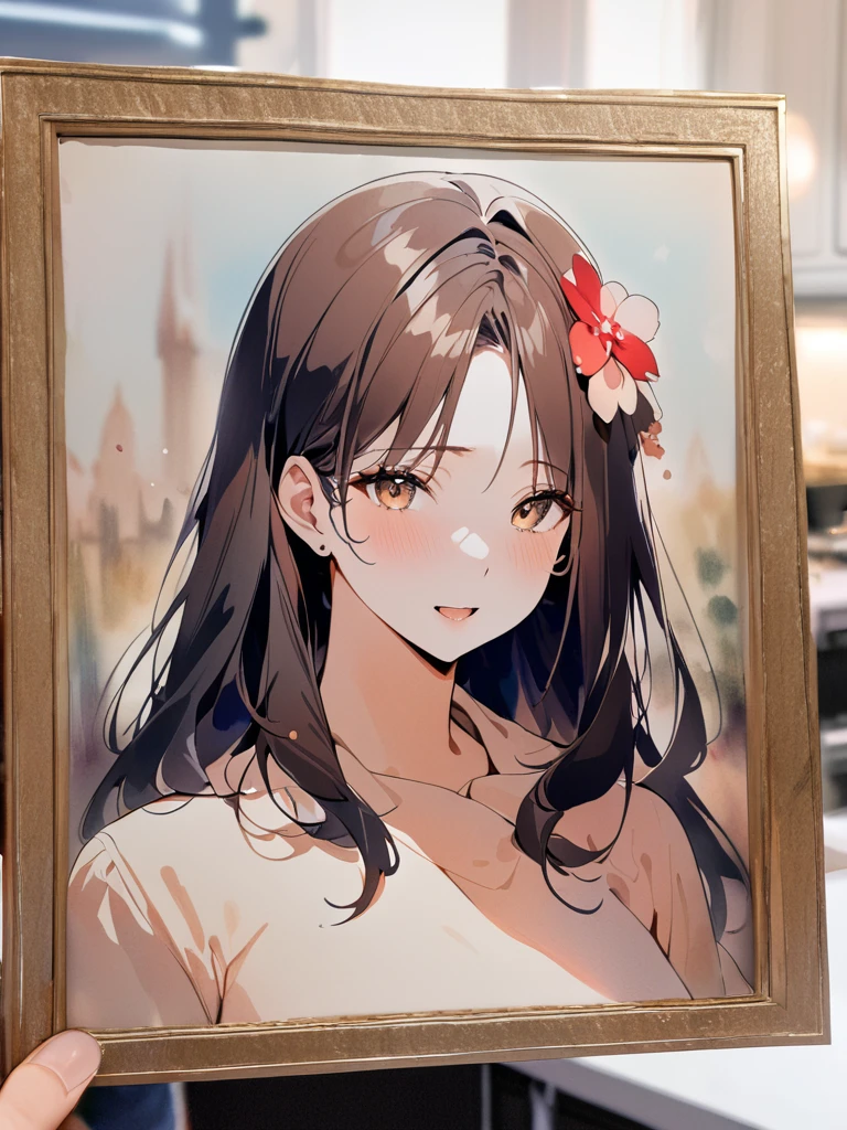 (8K, best quality, masterpiece)，1girl, watercolor(medium), {Practical, original photo, Ultra-fine transparent, image, (Influenced by Yoshitaka Amano&#39;s style:1.6)}, Practical Light, Delicate skin, (Beautiful slim woman, 25 years old, Court Knight:1.5), Thin legs, Fine particles, Long white hair, Detailed fingers, Thin, sex, Ecstasy expression, 动感sex感的姿势, (巨大有弹sex的坚挺胸部:1.4), (sex感指挥官的盔甲, Long skirt, Long red cape, boots:1.2),(The armor has a larger chest opening;1.6), Exposing breasts, (Arcadia, Flower Storm, Many flowers:1.8), Unobscured，Beautiful scenery, (Flowers, Wind and Moon:1.5), Vivid colors, High contrast, High Saturation
